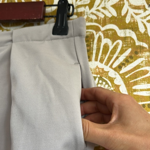 NWOT Free People Tyler Menswear Pleated Wide Leg Trousers in Dove Grey Sz XS - Picture 7 of 11